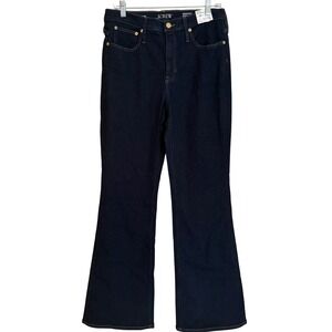 J.Crew‎ Bootcut High Rise Super-Stretch Jeans Dark Indigo Wash CC506 Size 30 NWT